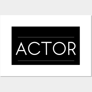 Actor Minimalist Design Posters and Art